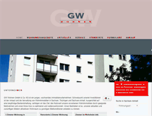 Tablet Screenshot of gw-wohnen.de